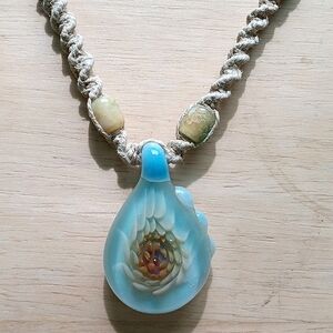 Handmade Glass Blown Necklace